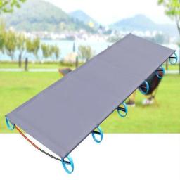 Camping cama dobrável ultraleve única barraca berço portátil dormir cama Alloy Frame - Image 4