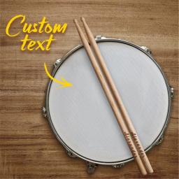 Baquetas Personalizadas Personalizadas, Pontas De Bordo Gravadas A Laser, Bastões De Tambor De Madeira, Tamanho Do Presente 5A, Músico Dropshipping -1, 5 Pcs - Image 2