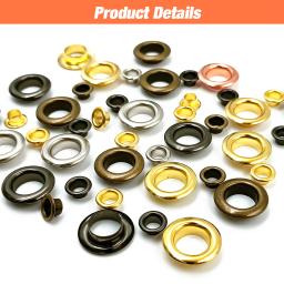 50 pçs 6mm buraco ilhós de metal ilhós com arruela perfurador conjunto ferramenta diy roupas sapatos cinto boné saco tags leathercraft acessórios - Image 4
