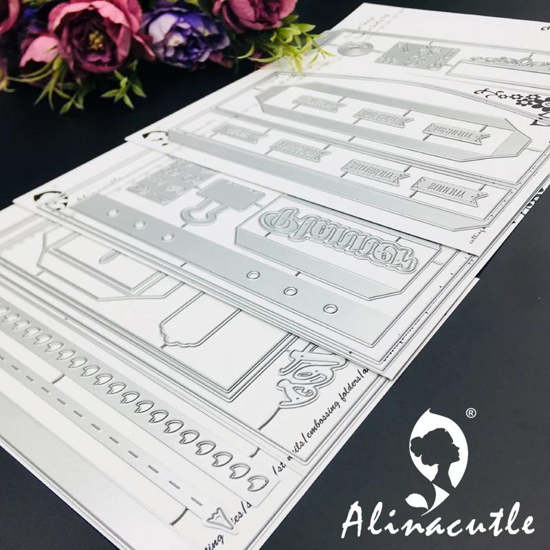 Metal Corte Morre Notebook Presente Caixa De Armazenamento, Scrapbooking Papel Artesanato Álbum, Cartão Artesanal, Soco Die Cut, Cortador de Arte Alinacutle - Image 1