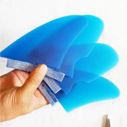 Nova quilha quad fin barbatanas de prancha 4 pçs conjunto para lok caixa azul gfk fibra de vidro l + m tamanho venda quente surf fin - Image 4