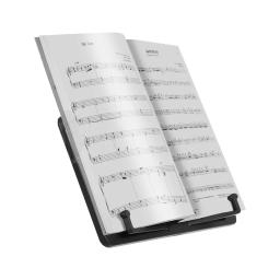 Mini desktop suporte de música portátil livro de receitas tablet smartphone livro leitura documento suporte abs leve material preto - Image 2