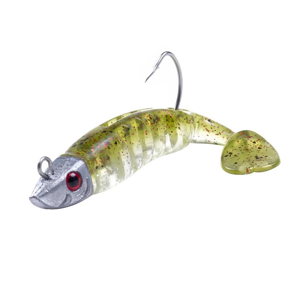 Hengjia jigging cabeça isca de silicone macio wobblers 9cm15g 11cm 25g mar pesca iscas macias swimbait peche para baixo pique leurre - Image 1