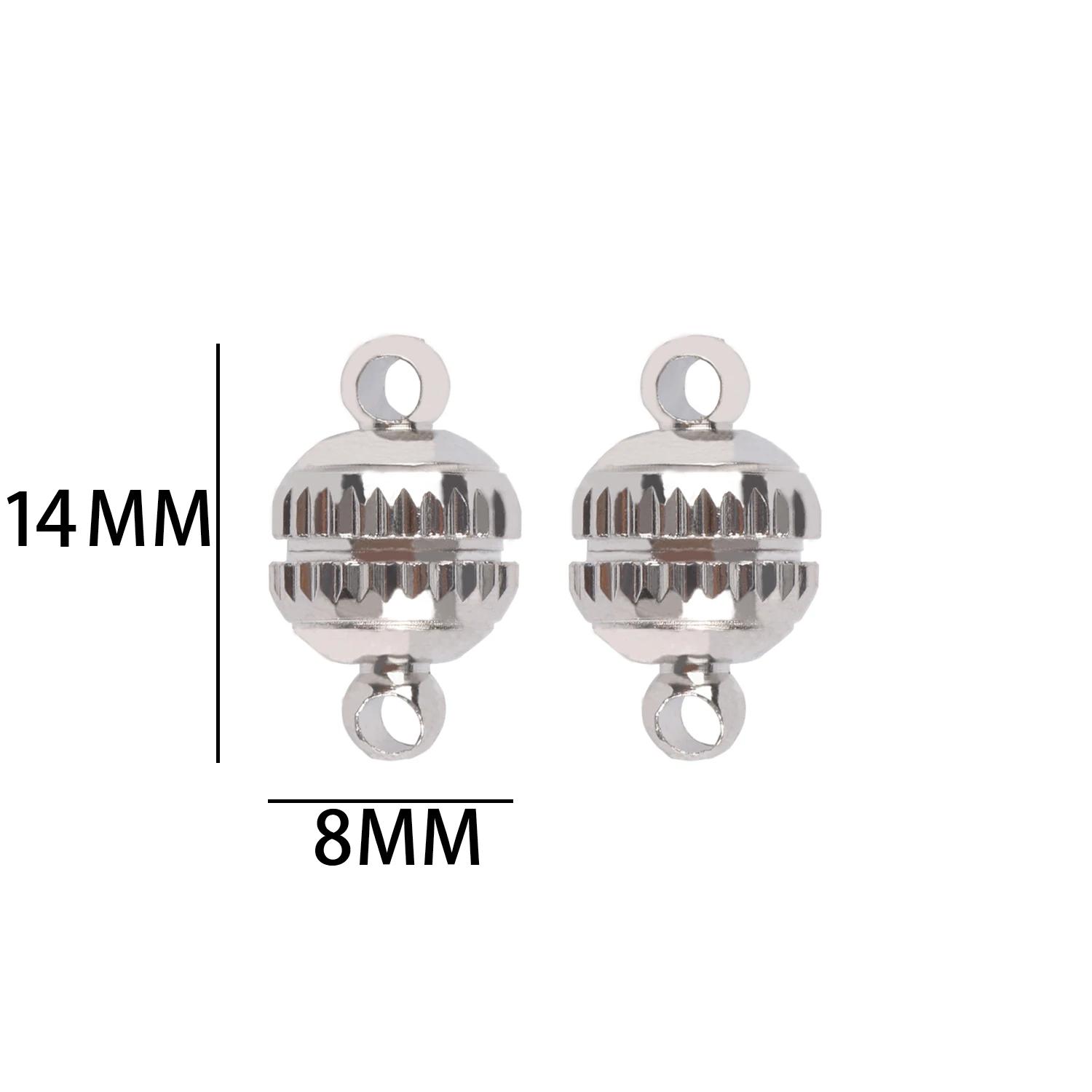 Fechos magnéticos para fazer jóias, aço inoxidável, colar e pulseiras suprimentos, feitos à mão fechos conectados, descobertas DIY - Image 1