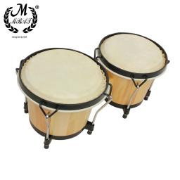 M mbat de madeira bongo tambor alta qualidade instrumento percussão 6 Polegada pandeiro africano com chave música acessórios ritmo presente - Image 2