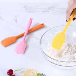 Pá de borracha, colher, ferramentas de bolo, espátula de silicone de grau alimentar, ferramenta de cozimento de bolo, raspador - Image 2