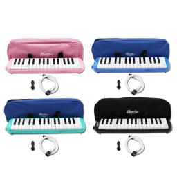 32 chave de piano estilo melodica com caixa órgão acordeão boca pedaço sopro chave bordo gaita boca órgão portátil gaita pianica - Image 1