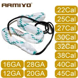 Armiyo Barrel Sling Limpeza, Escova Bore, Corda Limpa, Acessórios de Caça, 17Cal, 22Cal, 30Cal, 38Cal, 45Cal, 12GA, 20GA - Image 1