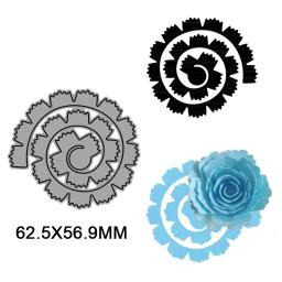 Molde de corte de metal com flor espiral, para álbum de scrapbooking diy, cartões de papel, artesanato decorativo, gravação em relevo, natal, novo, 2021 - Image 5