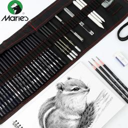 Conjunto completo de canetas para desenho e arte, peça para estudante, 38 tamanhos - Image 4