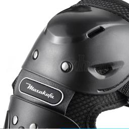 Joelheiras cotoveleira quatro peças, equipamento de proteção off-road à prova de vento e gotas leggings - Image 3