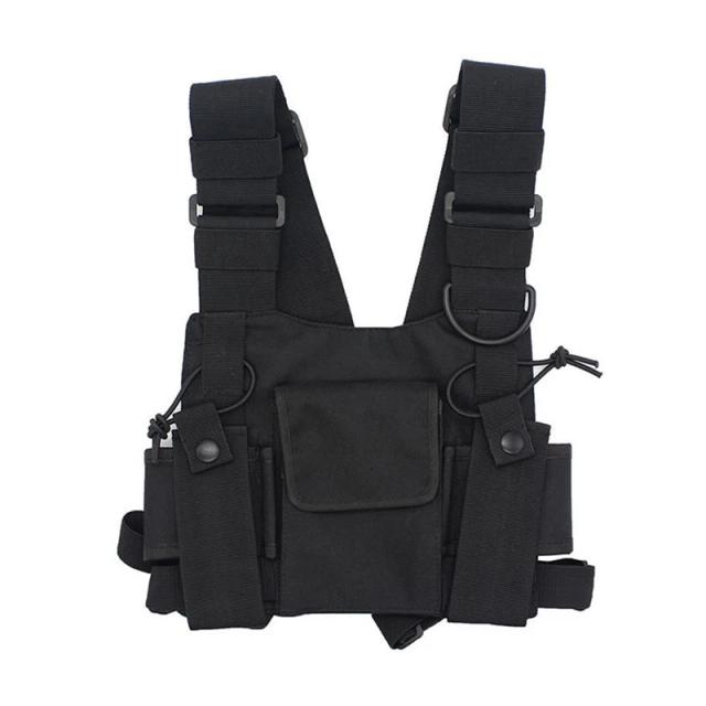 Bolsa Tática de Nylon Militar com Coldre para Walkie Talkie e Acessórios de Cintura para Caça e Aventura