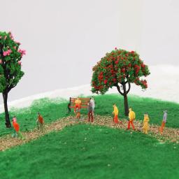 Modelo ho n escala figura em miniatura para pessoas trem passageiros de rua para construção paisagem ferroviária layout - Image 4