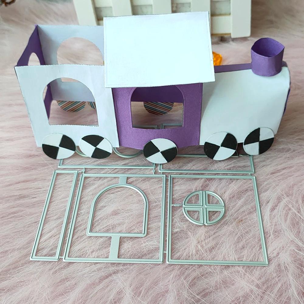 Novo trem metal corte morrer molde scrapbook decoração em relevo álbum de fotos decoração cartão fazendo artesanato diy - Image 1