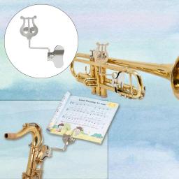 Trombone trombone folha clipe de música de aço inoxidável trompetista lira folha musicclamp-no suporte - Image 2