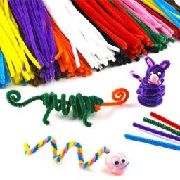 Chenille Stem Pipe Cleaners para Crianças, Brinquedos Criativos, Material Artesanal, Tiras De Pelúcia, DIY, Brinquedos do Jardim de Infância, 100Pcs - Image 4