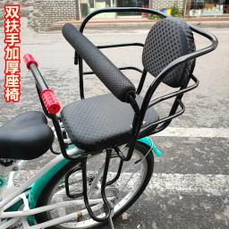 Bicicleta criança assento dossel engrossado mountain bike bebê assento de segurança aumentada traseira da bicicleta elétrica da criança assento traseiro - Image 2