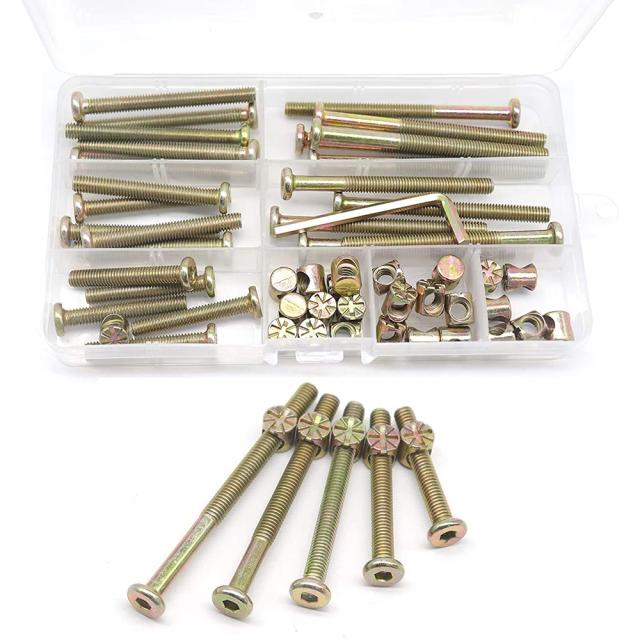 Kit de Parafusos e Porcas M6 para Móveis - 25 Peças