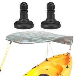 Kayak Canopy Mount Base Hardware Kit, barco canoa toldo, sol sombra água ferramentas, canoagem caiaque acessórios, novo, MH17098, 1 par - Image 1
