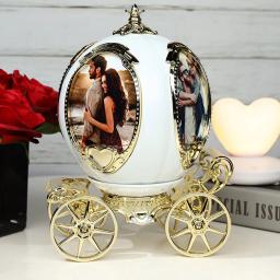 Pumpkin Car Music Box com Photo Frame, personalizado, personalizado, YYMC89018902 - Image 3