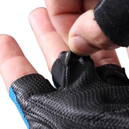 ROCKBROS-Luvas de Ciclismo Metade do Dedo para Homens, Luvas Respiráveis, À Prova de Choque, MTB, Mountain Bike, Ao Ar Livre - Image 5
