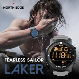 NORTH EDGE-Relógio Inteligente Impermeável para Homens, Monitor de Freqüência Cardíaca, 50m, Natação, Corrida, Esportes, Pedômetro, Cronômetro, Smartwatch, Android, IOS - Image 6