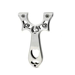 Material de aço inoxidável catapulta slingshot de metal completo tiro ao ar livre caça pássaro poderoso equipamento ferramentas profissionais - Image 6