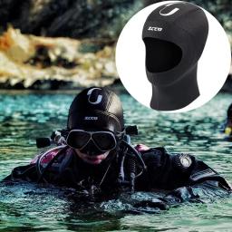 3/5mm neoprene mergulho capa capacete de mergulho equipamento chapéu inverno natação quente alta qualidade unisex boné caça submarina - Image 1