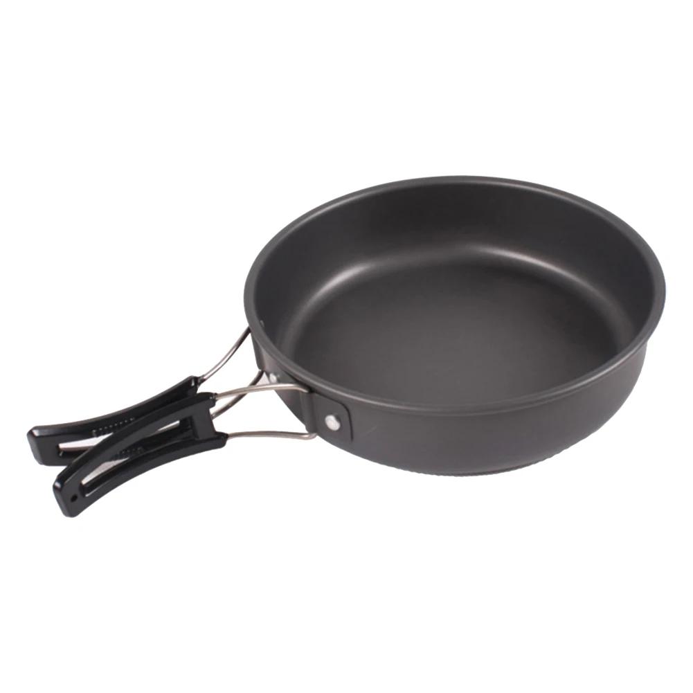 Panela exterior antiaderente portátil, frigideira de acampamento Panelas únicas, utensílios de alumínio, cozinha de viagem de caminhada - Image 1