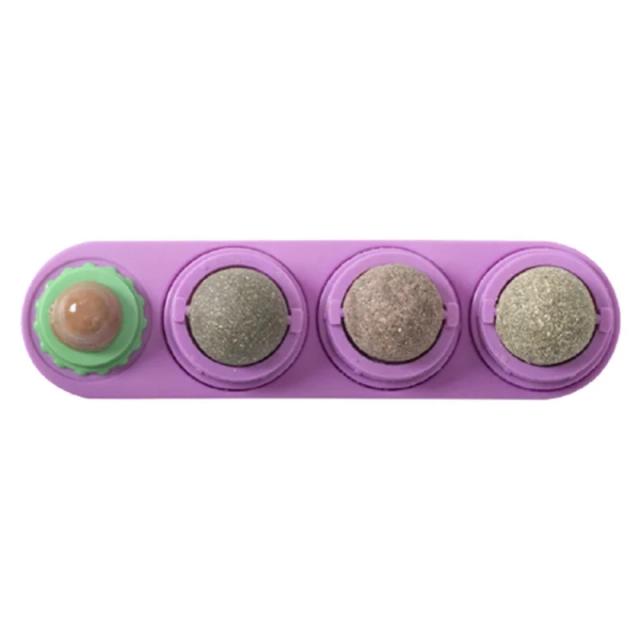 Bola de Catnip para Gato - Brinquedo de Limpeza Dental e Snack Saudável para Dentes Millagoros