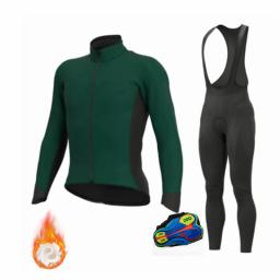 Calças compridas com 20d gel roupas de bicicleta inverno ciclismo jerseys 2022 novos ternos mtb dos homens velo térmico uniforme ciclismo conjuntos - Image 1