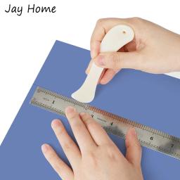 Conjunto de pasta de papel para osso, 2 peças, pasta de plástico para scrapbooking, ferramentas para artesanato com couro diy - Image 4