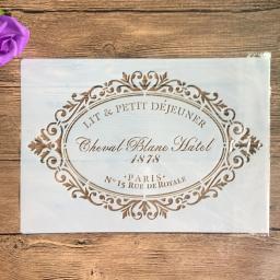 Conjunto de 4 stencils para pintura, coloração, gravação em relevo, scrapbook, álbum, modelo decorativo, estêncil bolo, artesanato, a4 - Image 2