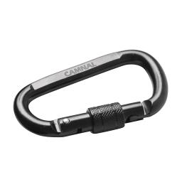 Mosquetão de trava 30kn, equipamento de escalada em forma de d, preto certificado da ce - Image 4