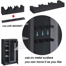 Rack de arma de espuma multifuncional portátil, descanso de barril de rifle com faixa magnética universal para montagem na parede interna e externa, suporte de arma de eva - Image 3