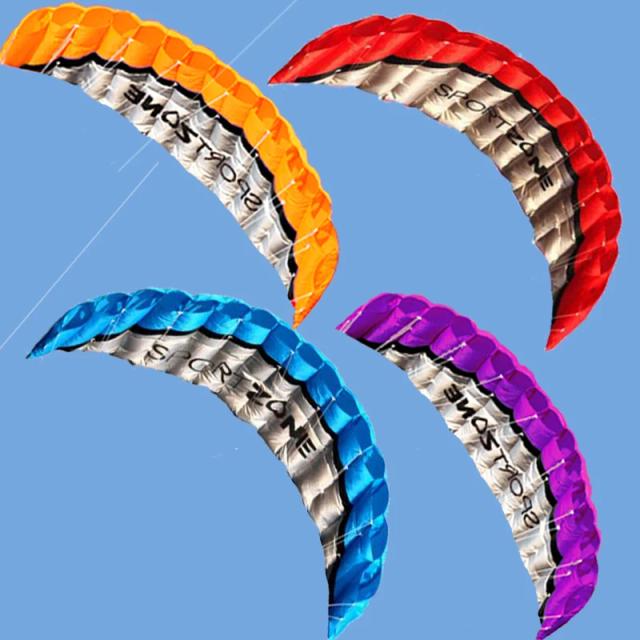 Pipa Dual Line Parafoil com Ferramentas de Voo - Vela de Kitesurf em Cores Vibrantes para Praias, Novo e de Alta Qualidade