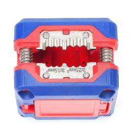 Multi-função caixa de descascador de fio cabo de descascamento cortador de fio ferramenta de friso multi stripper faca alicate crimper mini portátil dec - Image 3