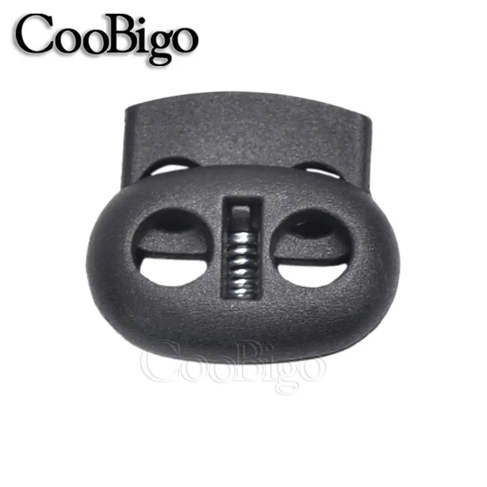 100 pçs rolha cabo bloqueio feijão alternar clipe para vestuário paracord cabo elástico cordão corda acessórios colorido 5mm buraco plástico - Image 1