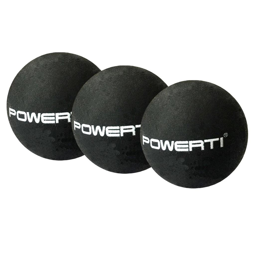 Bola profissional de squash com 3 peças de 37mm, substituição de pontos duplos amarelos - Image 1
