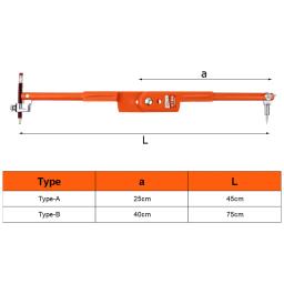 Profissional lápis compasso círculo linha marcação scriber calibre divisor ajustável para carpintaria decoração ferramentas - Image 2