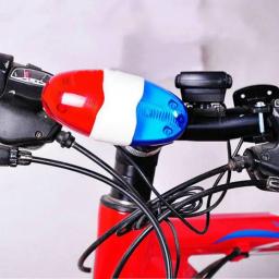 Buzina de bicicleta com luz de led, sirene, som alto, trompete, ciclismo, ferramenta de buzina - Image 5