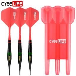 Cyeelife dardos de ponta macia com estojo, profissional, 18g, conjunto de dardos de plástico com novos voos, não fácil de quebrar - Image 6
