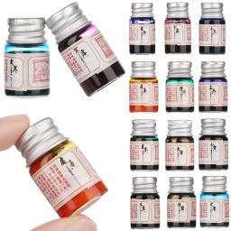 Caneta-tinteiro sem carbono, Caligrafia, Escrita, Pó para glitter, Caneta de penas, Escritório, Material escolar, Novo, 5ml, 24 cores - Image 1