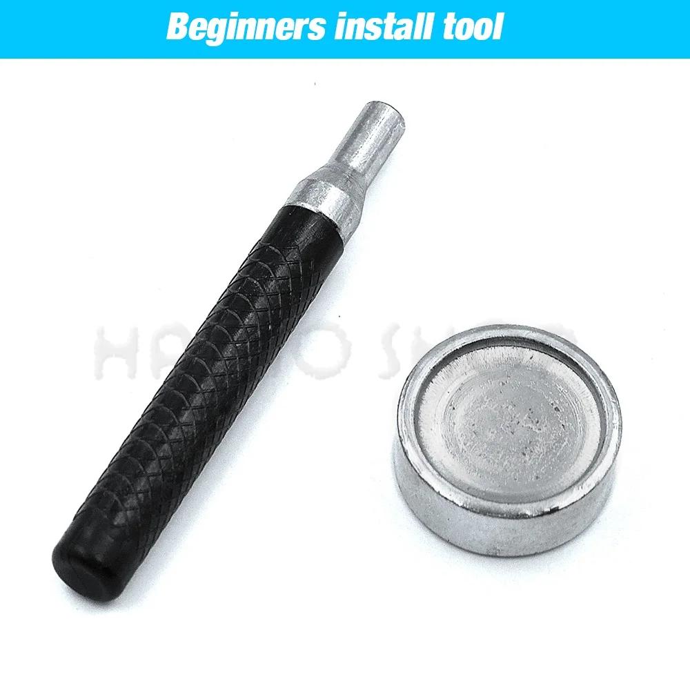 Metal Snap Fasteners Sets, Pressione o botão, Studs para costura, Couro, Roupas, Vestuário, Bolsas, Sapatos, Acessórios, Leathercraft, 25Sets - Image 1