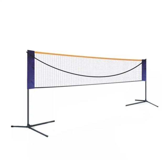 Rede de Badminton Dobrável Portátil com Suporte Móvel para Uso Interno e Externo