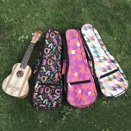 Impermeável portátil Ukulele Bag, Soft Esponja Case, Mini Guitarra Mochila, Mochila Colorida, 21 ", 23", 26 ", 10mm - Image 3