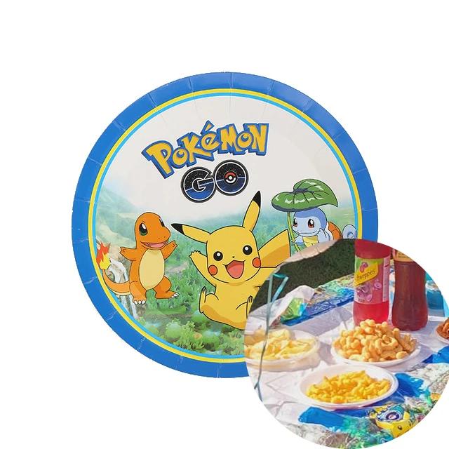 Aniversário Pokémon: Decoração Completa com Balões, Bolo, Bandeiras e Convites para Meninos