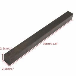 Novo 30*2.5*2.5cm preto ebony madeira de gabão punho em branco para instrumentos musicais - Image 2