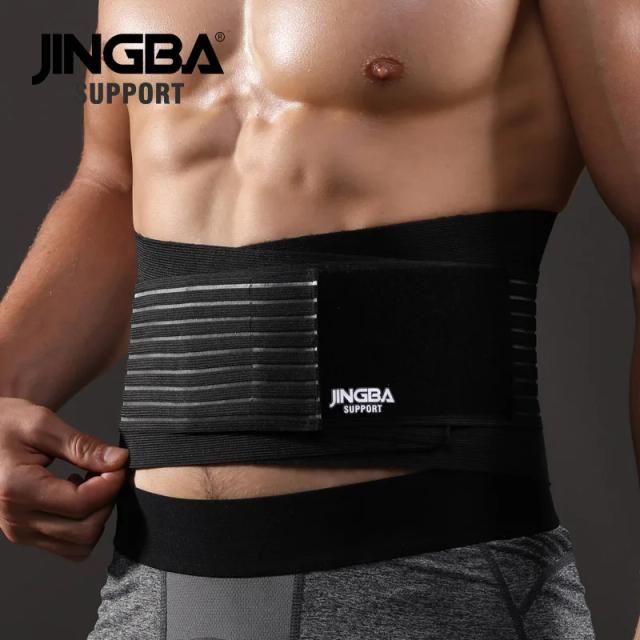 Cinta Protetora Jingba para Esportes: Suporte Fitness para Cintura, Aquecimento e Treinamento Abdominal
