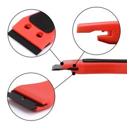 FOSHIO-Lâmina De Lâmina De Plástico, Removedor De Adesivo, Sujeira Cola De Limpeza Raspador, Fibra De Carbono, Vinil Carro Envoltório Ferramenta, Auto Janela Rodo De Tint - Image 4